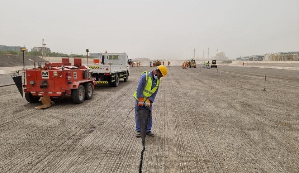 Asphalt Crack Sealing after milling and before new overlay